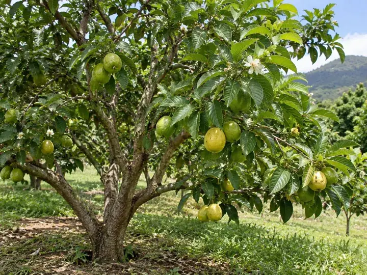 Ilustración generada con IA de Guayaba